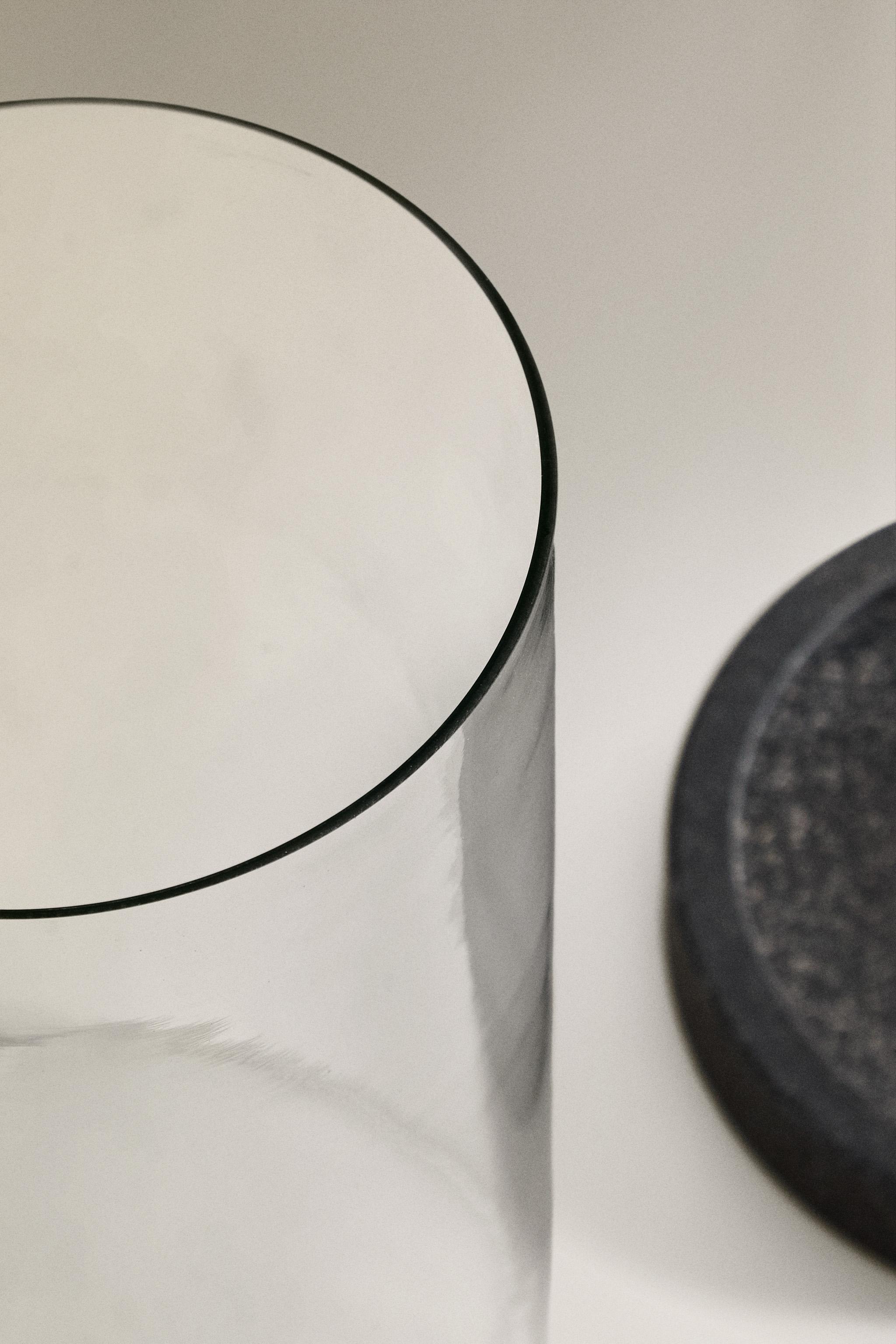 VASE LANTERNE EN VERRE